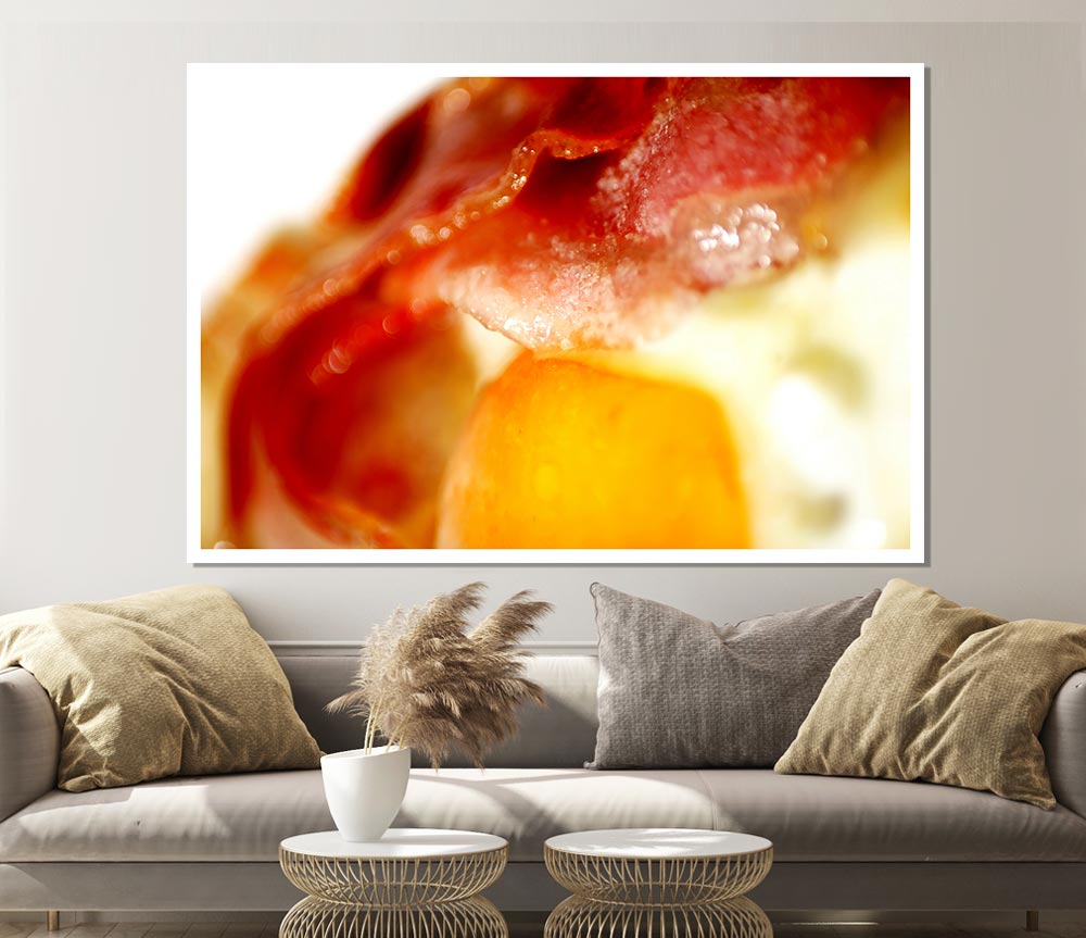 Bacon And Eggs Print Poster Wall Art