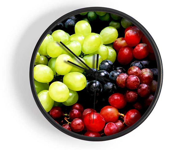 Nothing But Grapes Clock - Wallart-Direct UK