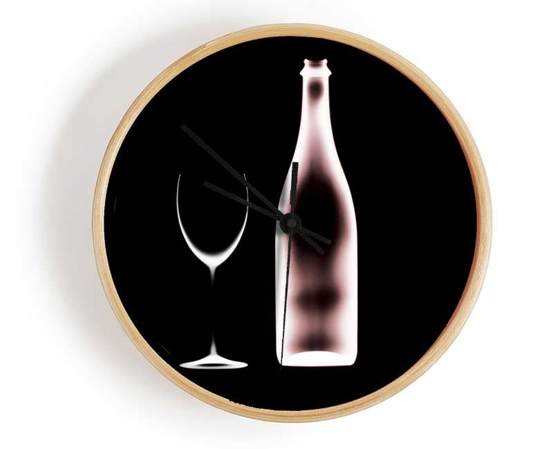 X-Ray Wine Bottle Clock - Wallart-Direct UK