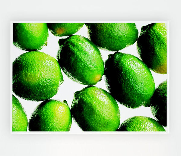 Lime Ocean Print Poster Wall Art