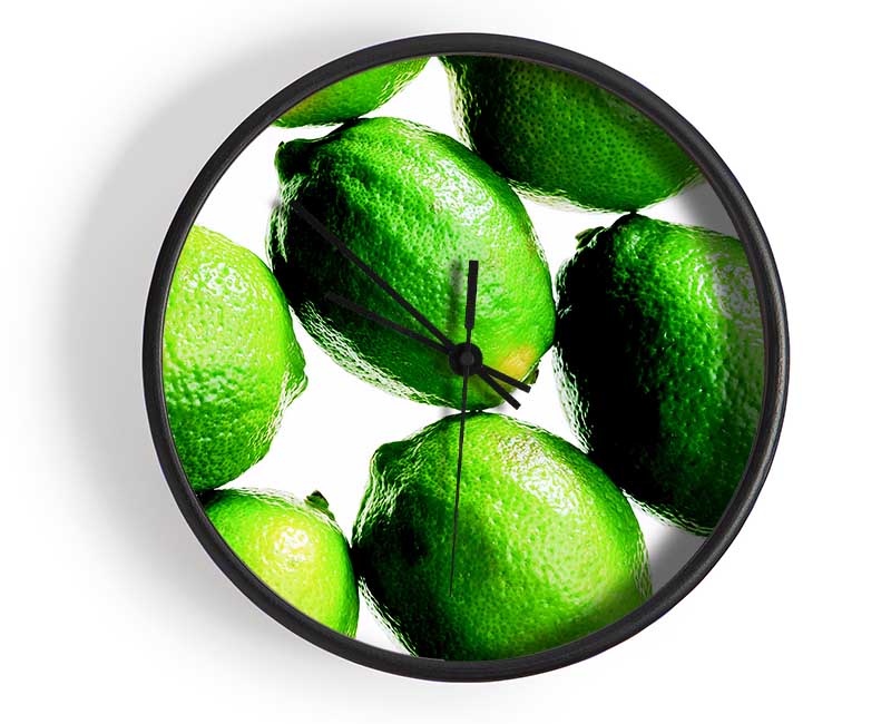 Lime Ocean Clock - Wallart-Direct UK