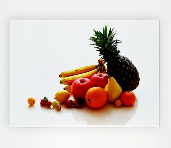 Fruit Basket Print Poster Wall Art