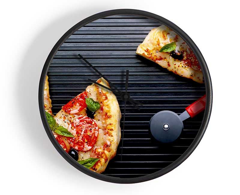 Pizza Sliced Clock - Wallart-Direct UK