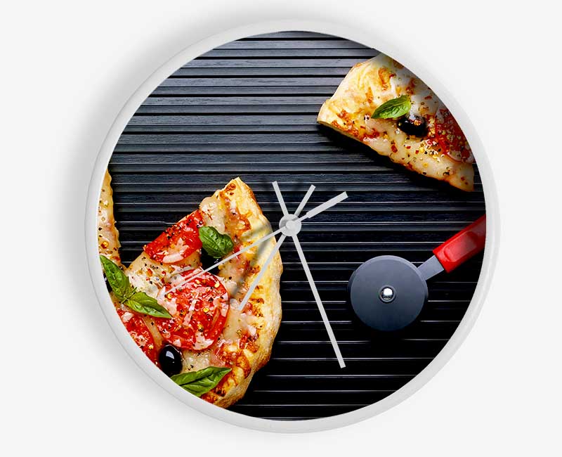 Pizza Sliced Clock - Wallart-Direct UK