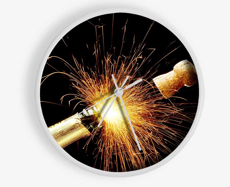 Champagne Sparkle Clock - Wallart-Direct UK