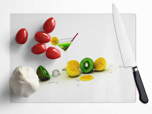 Martini Delight Glass Chopping Board