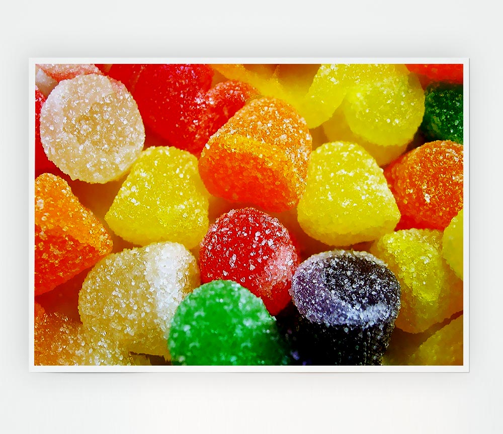 Jelly Tots Print Poster Wall Art