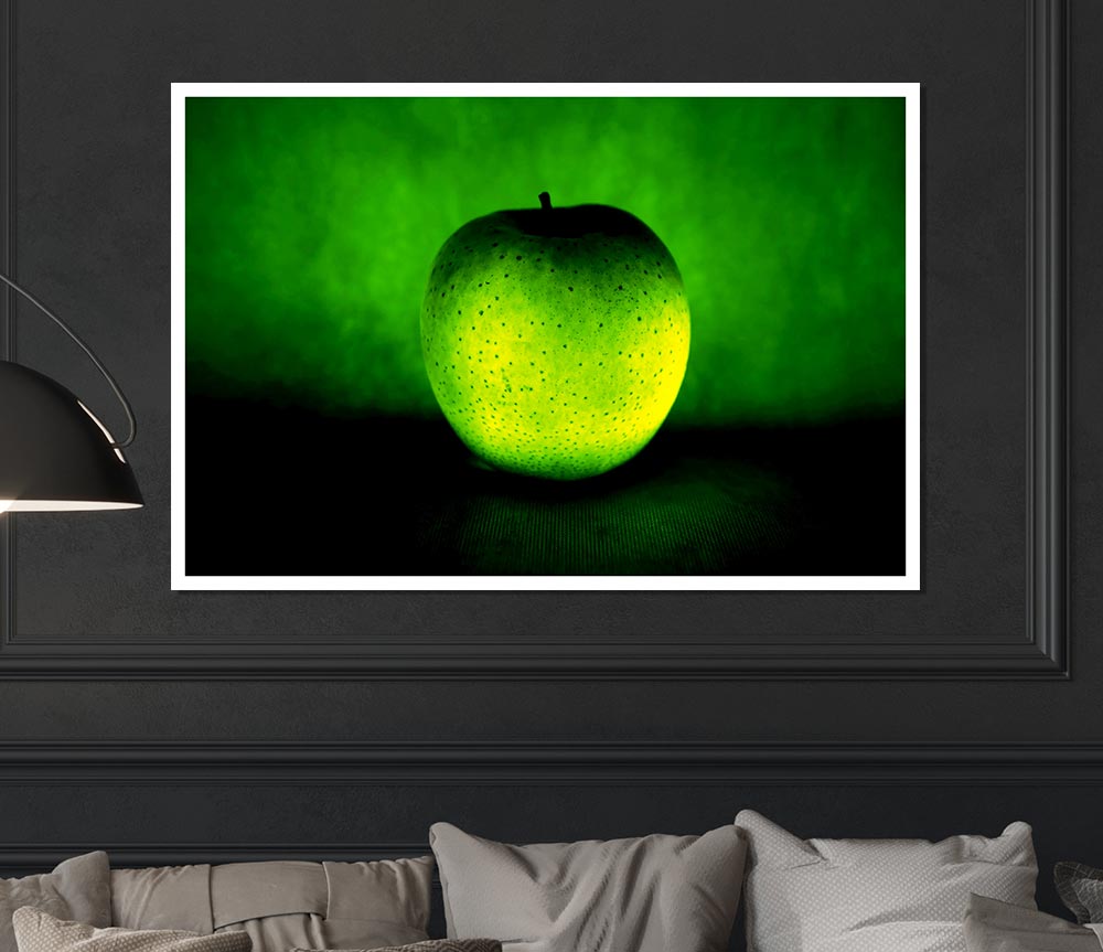 The Glowing Apple Print Poster Wall Art