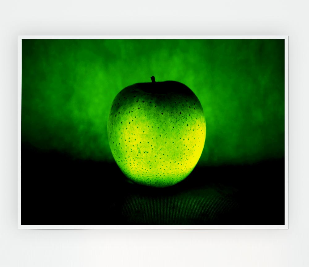 The Glowing Apple Print Poster Wall Art