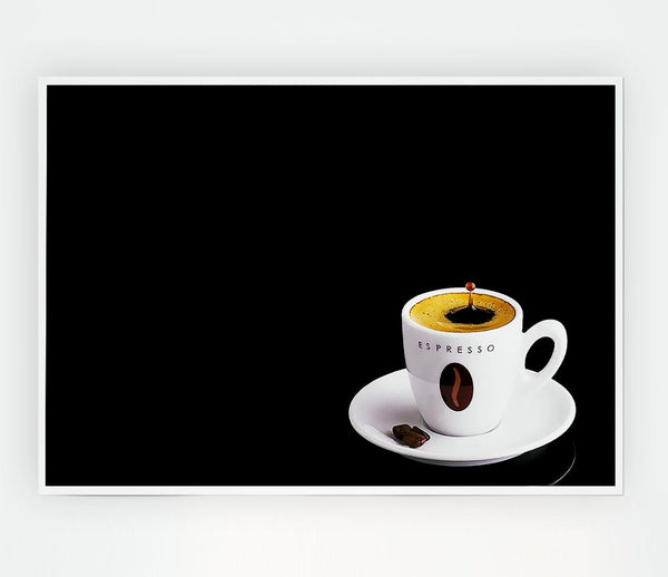 Espresso Drop Print Poster Wall Art