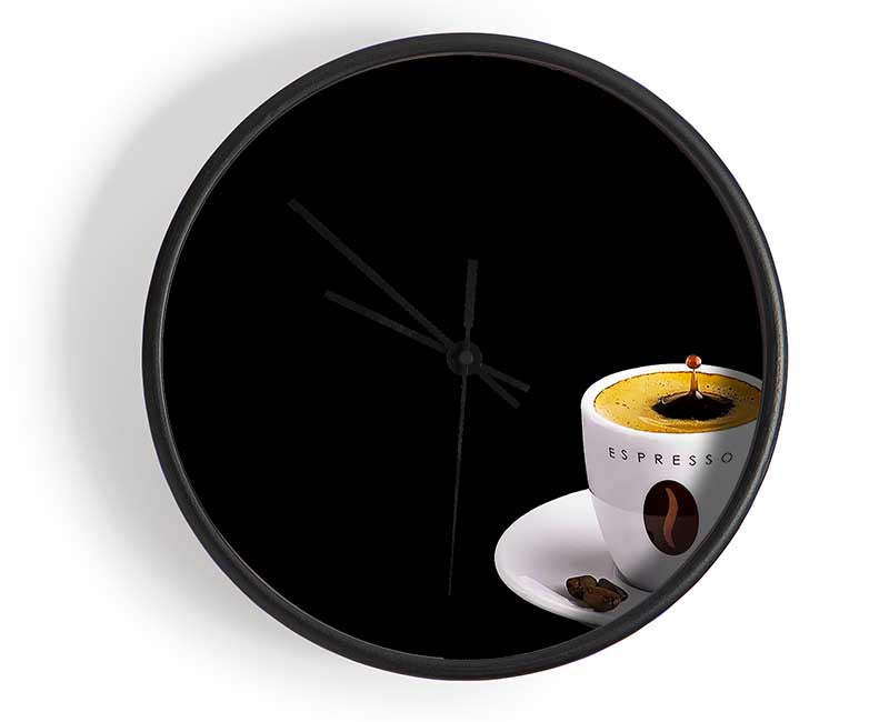 Espresso Drop Clock - Wallart-Direct UK