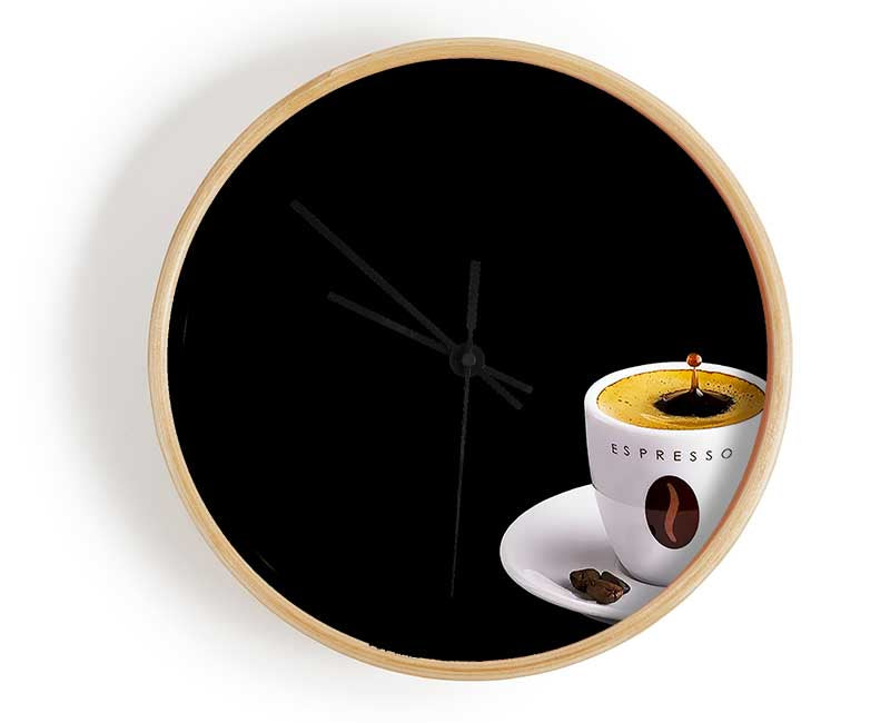 Espresso Drop Clock - Wallart-Direct UK