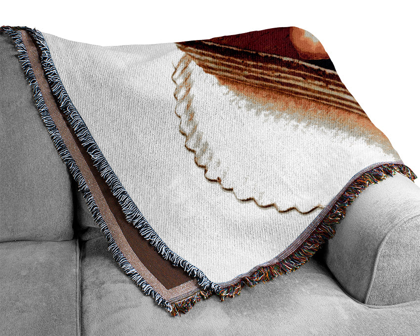 Stunning Chocolate Cake Woven Blanket