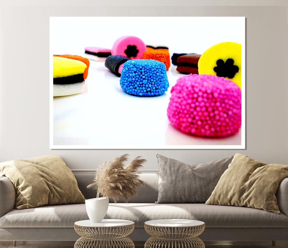 Liquorice Allsorts Dispaly Print Poster Wall Art