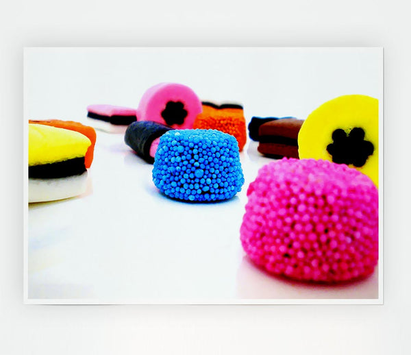 Liquorice Allsorts Dispaly Print Poster Wall Art