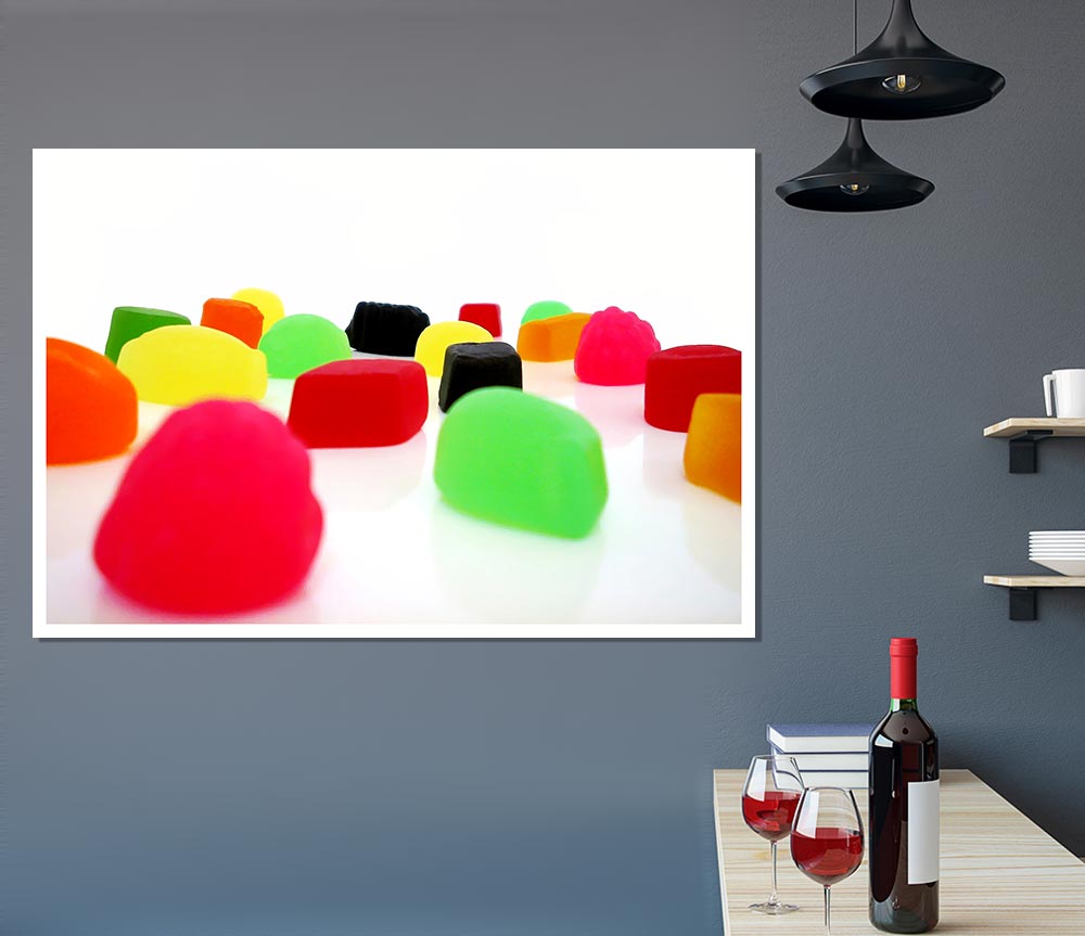 Juicy Winegums Print Poster Wall Art