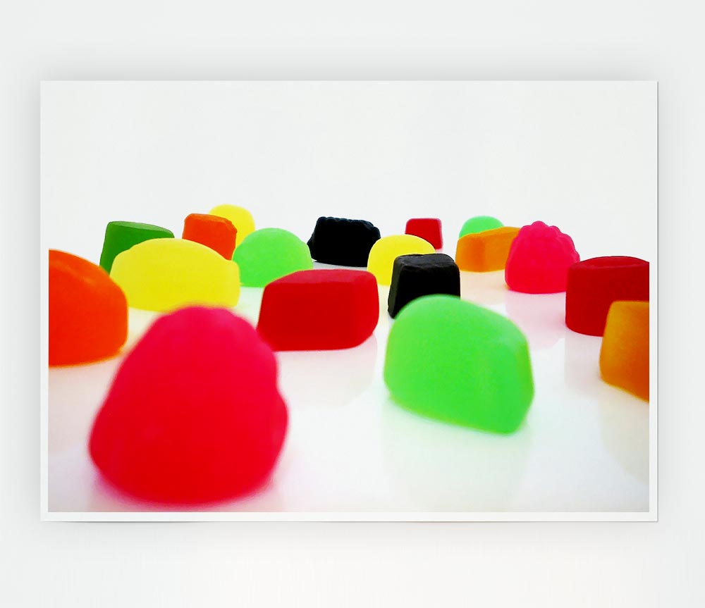 Juicy Winegums Print Poster Wall Art