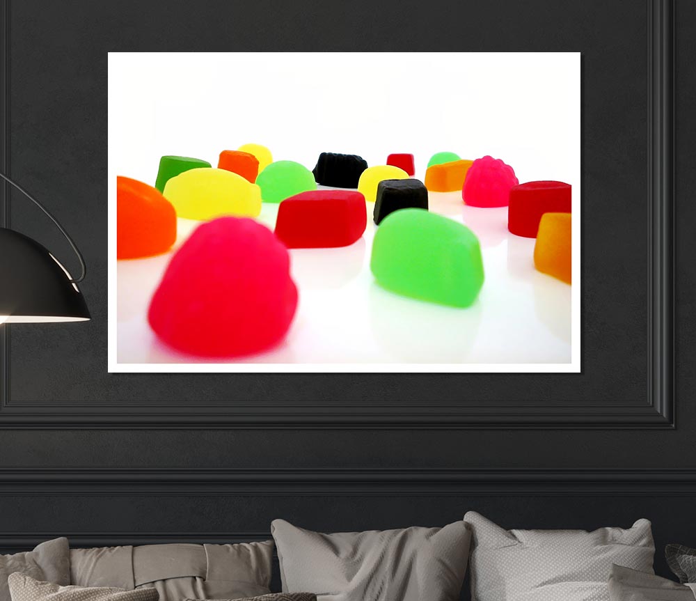 Juicy Winegums Print Poster Wall Art