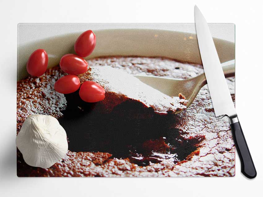 Chocolate Heaven Glass Chopping Board