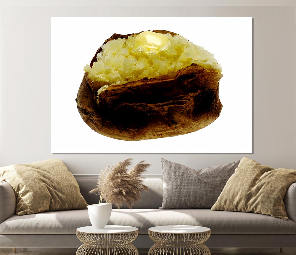 Jacket Potato Butter Melt Print Poster Wall Art