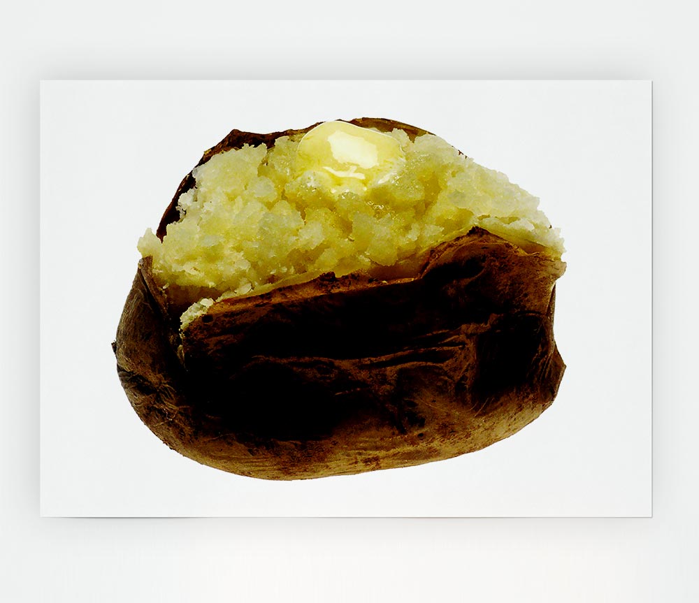 Jacket Potato Butter Melt Print Poster Wall Art