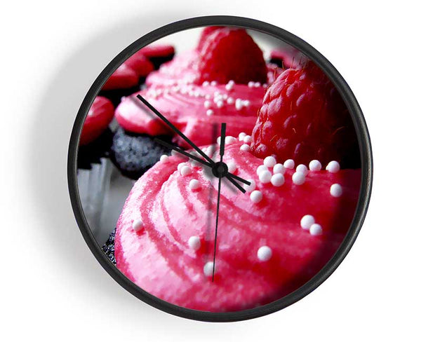 Pink Cupcakes Clock - Wallart-Direct UK