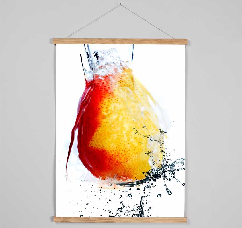 Peach Waterfall Hanging Poster - Wallart-Direct UK