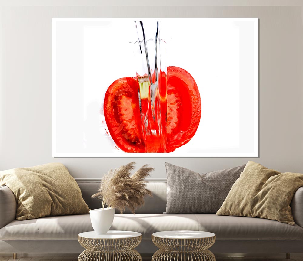 Tomato Waterfall Print Poster Wall Art