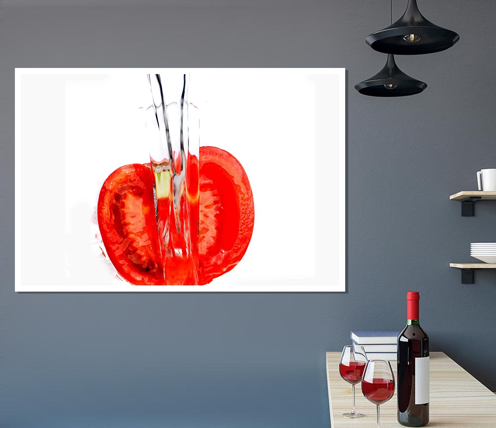 Tomato Waterfall Print Poster Wall Art