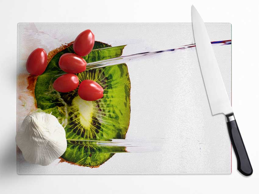 Kiwi Waterfall Glass Chopping Board