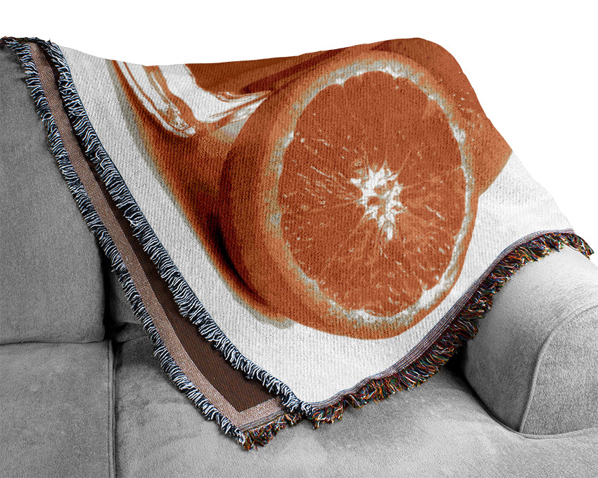 Orange Juice Woven Blanket