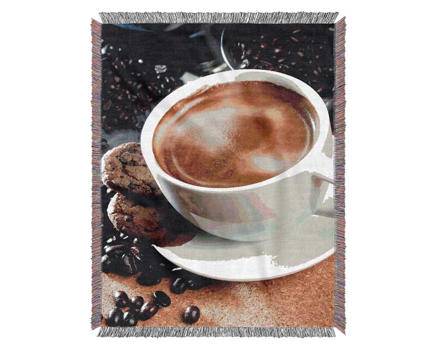 Cappuccino Treat Woven Blanket