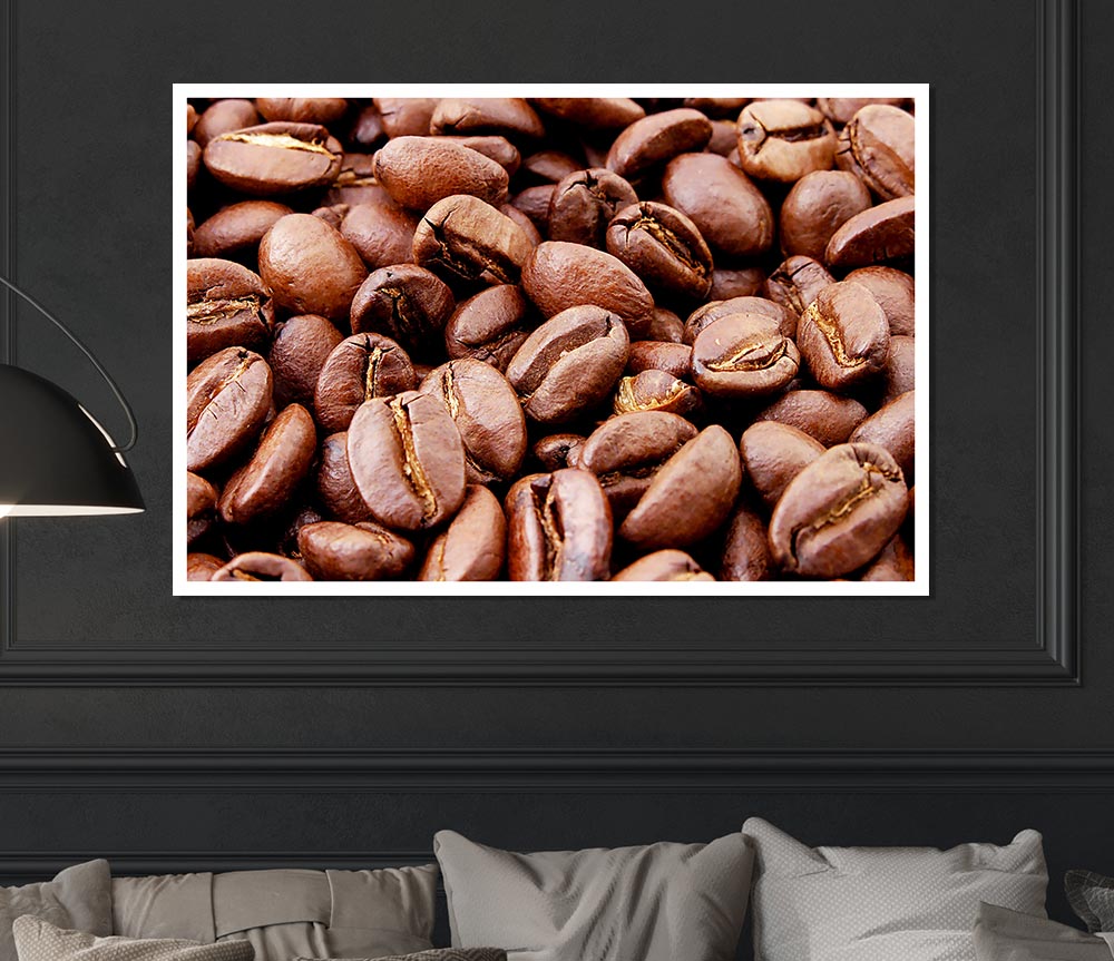 Coffee Beans Print Poster Wall Art