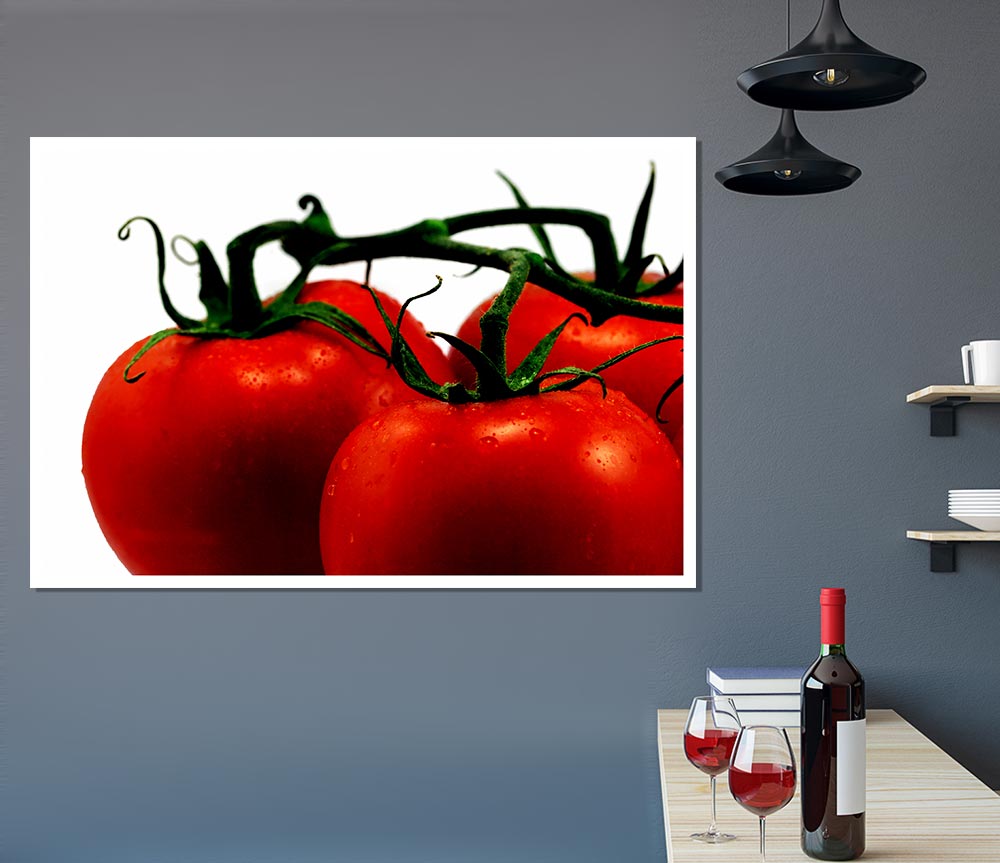 Tomato Trio Print Poster Wall Art