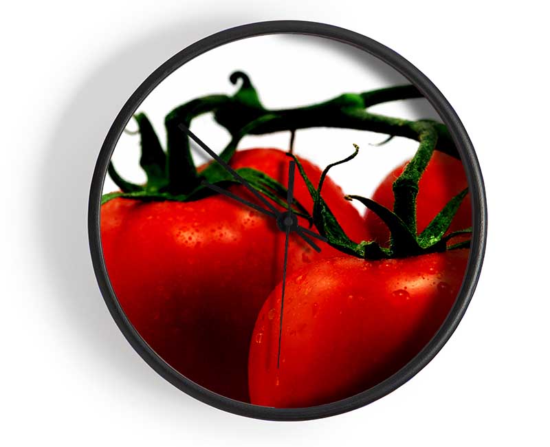 Tomato Trio Clock - Wallart-Direct UK