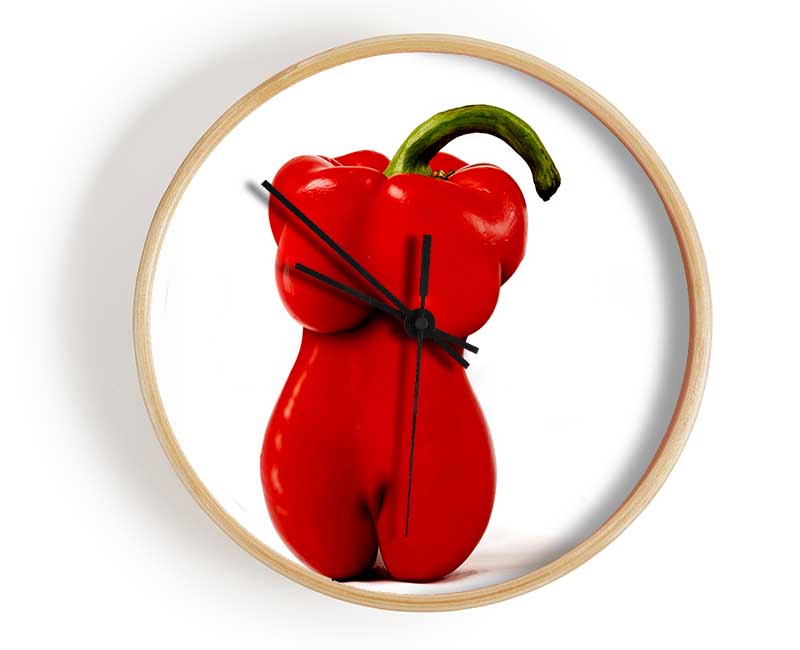 Red Hot Pepper Clock - Wallart-Direct UK