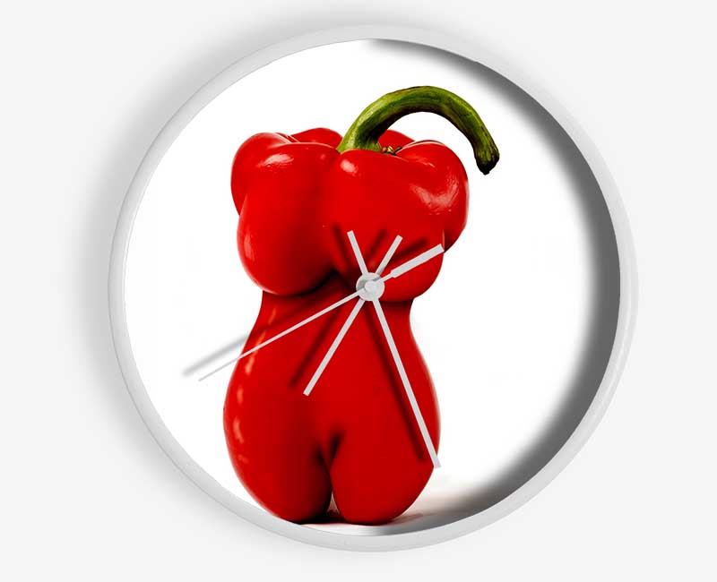 Red Hot Pepper Clock - Wallart-Direct UK