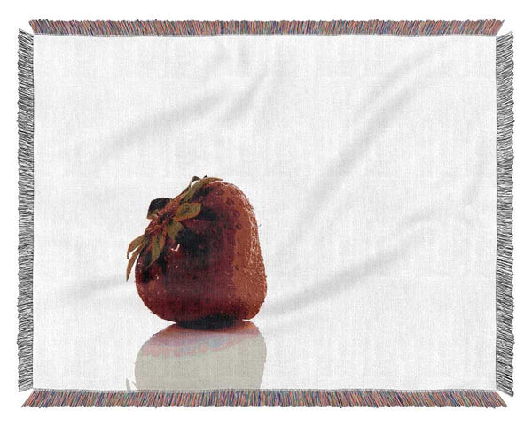 Lonely Strawberry Woven Blanket