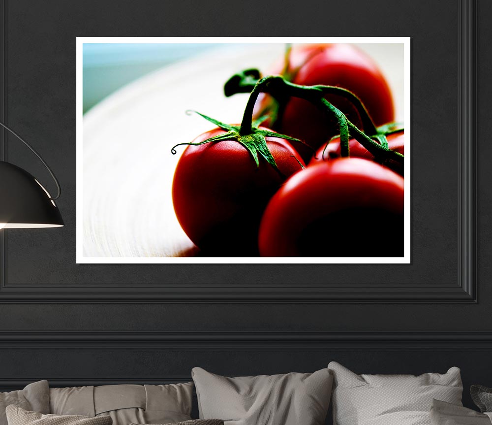 Tomato Stalk Print Poster Wall Art