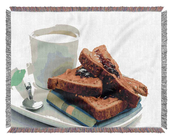 Tea And Toast Woven Blanket