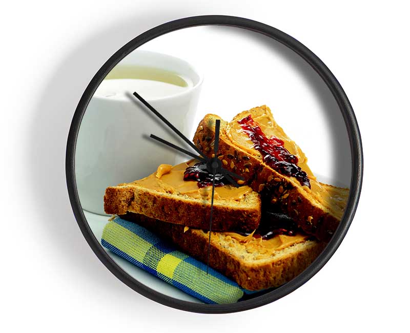 Tea And Toast Clock - Wallart-Direct UK