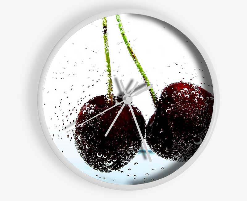 Twin Cherry Fizz Clock - Wallart-Direct UK