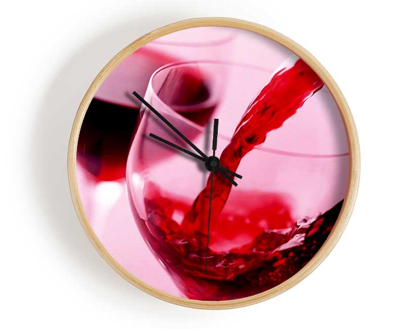 Red Wine For Two Clock - Wallart-Direct UK