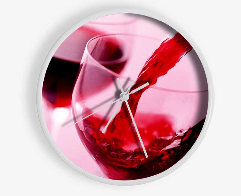 Red Wine For Two Clock - Wallart-Direct UK