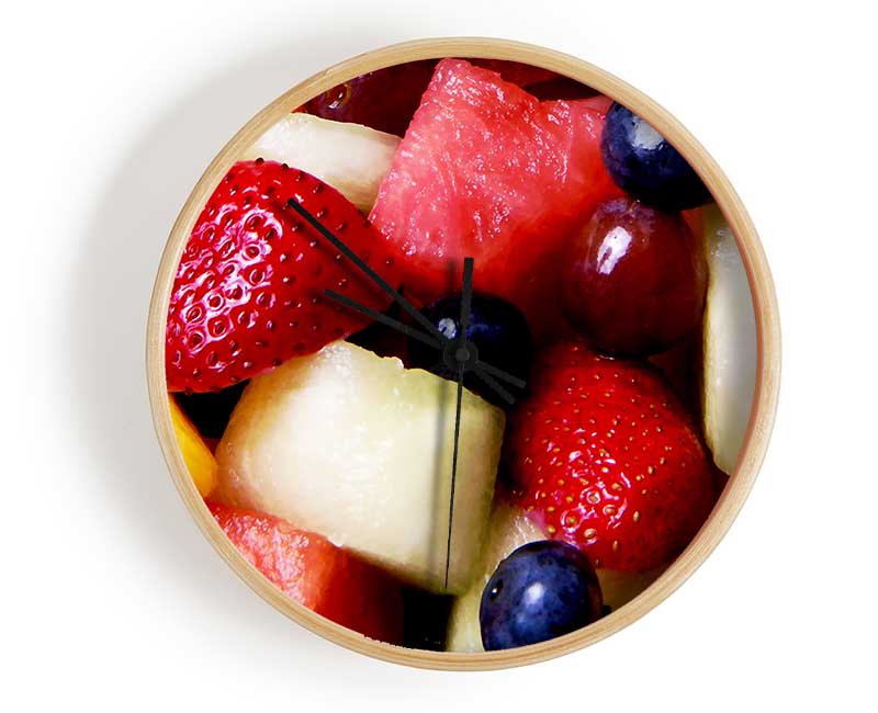 Summer Fruit Selections Clock - Wallart-Direct UK