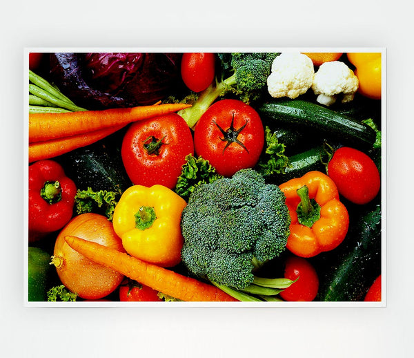 Vegetable Supreme Print Poster Wall Art