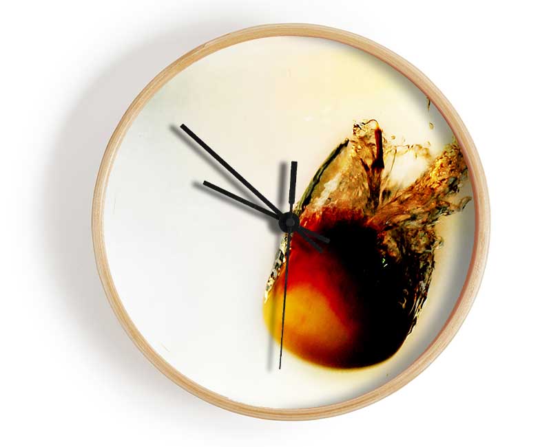 Peach Water Fizz Clock - Wallart-Direct UK