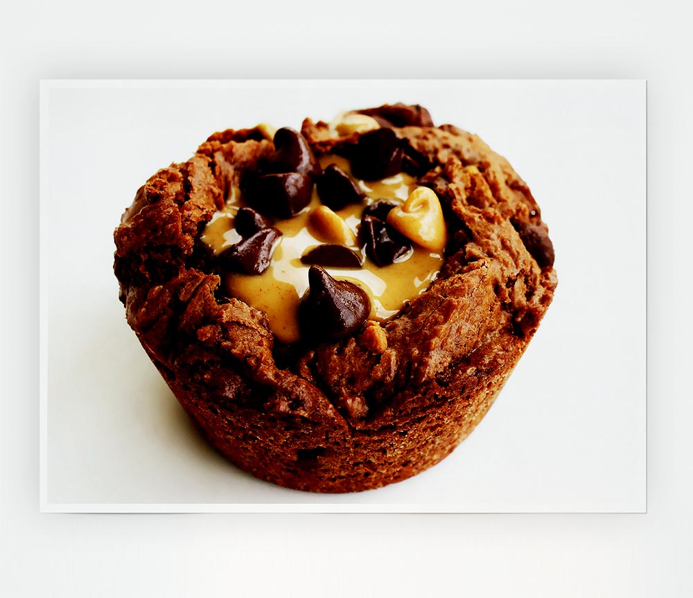 Chocolate Caramel Muffin Print Poster Wall Art