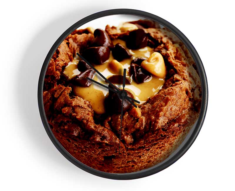 Chocolate Caramel Muffin Clock - Wallart-Direct UK