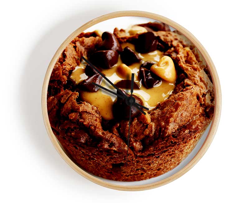 Chocolate Caramel Muffin Clock - Wallart-Direct UK